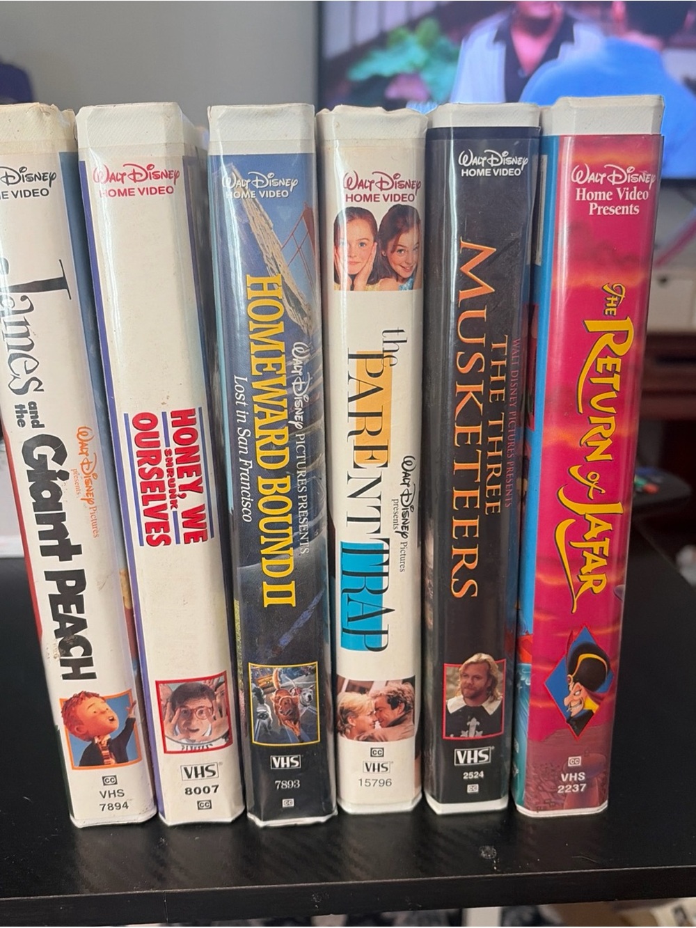 Vintage Walt Disney VHS Collection - Multi-Color Spines